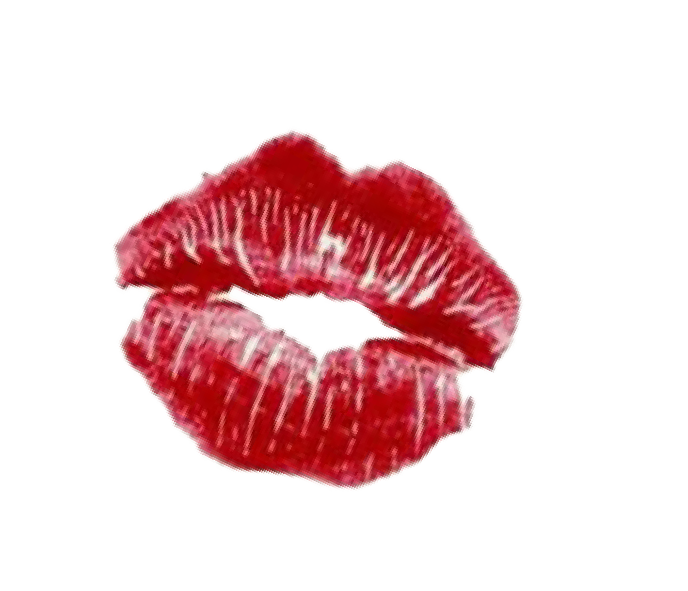 Red lipstick stain